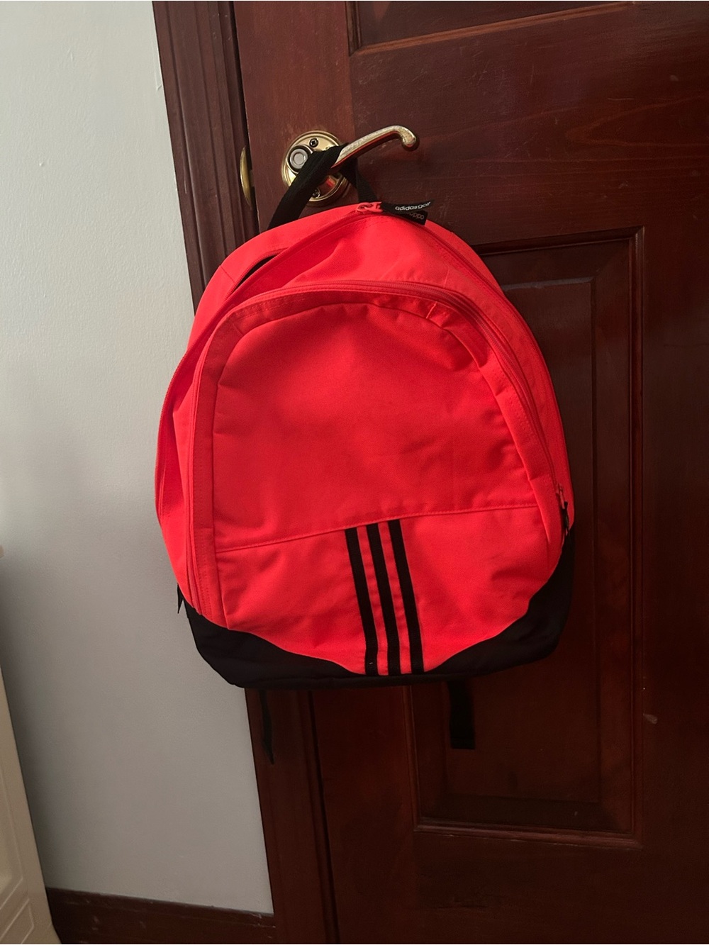 Adidas Orange and Black Backpack